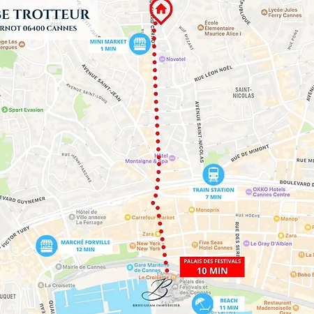 Le Globe Trotteur - 2 Pieces Centre Daire Cannes